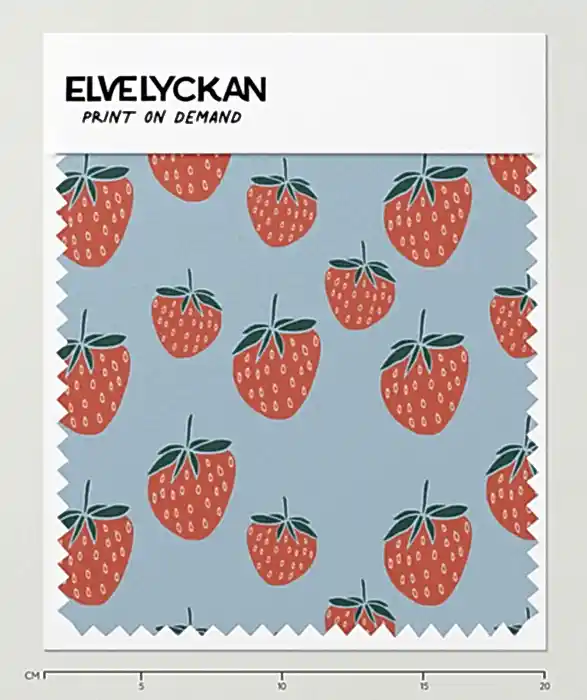 STRAWBERRY - BABY BLUE - PRINT ON DEMAND