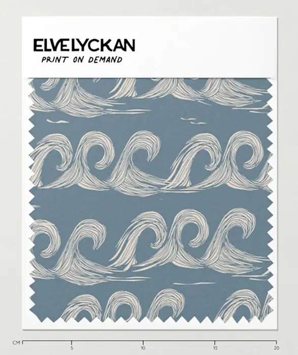 WAVES - BLUE - PRINT ON DEMAND