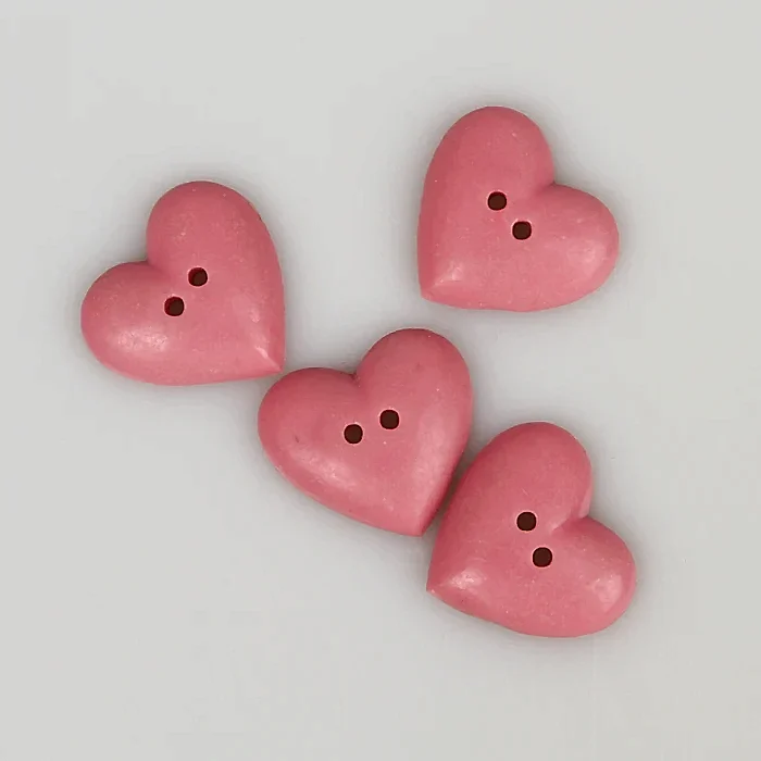 HEART PINK - KNAPP 21MM - 5PACK