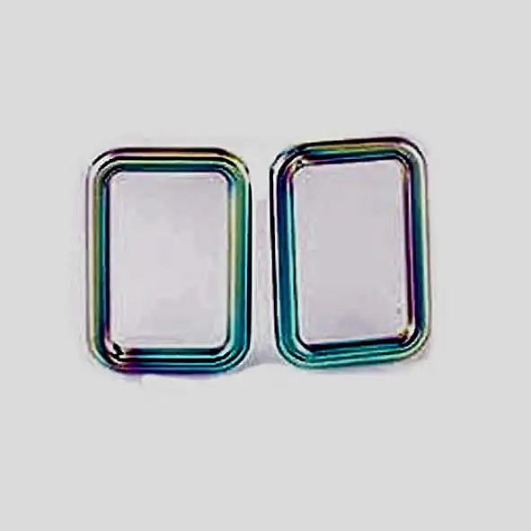 2 ST REKTANGELRING 25mm/1 in. RAINBOW